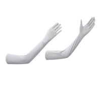 UV Protection Ice Silk Arm Sleeves with Fingerless Design for Summer