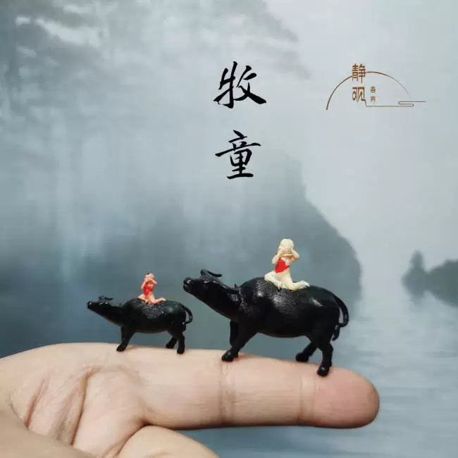 New Chinese Style Micro Landscape Animal Ornaments for Desktop Bonsai Decor