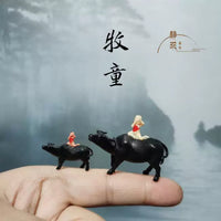 New Chinese Style Micro Landscape Animal Ornaments for Desktop Bonsai Decor