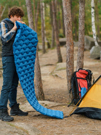 Outdoor Camping Inflatable Sleeping Pad Ultralight TPU Moisture-proof Air Mattress for Tent Car Travel