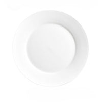 Pure White Ceramic Dinner Plates for Restaurant & Home Use - Steak, Pasta, Appetizer Dishes