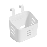 Wall-Mounted Plastic Storage Basket for Kitchen & Bathroom, Hanging Organizer