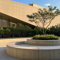 UHPC Concrete Planter Bench with Terrazzo Tree Pool