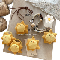 Forest-Inspired Cotton Linen Lion Charm Keychain Bag Pendant Necklace
