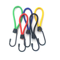Outdoor Tent Bungee Cords with Hooks - Multi-functional Camping Accessory for Tarps and Ground Pegs