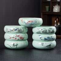 Ceramic Pet Bowl for Cats and Small Dogs, Anti-Tip Design, Food and Water Dish