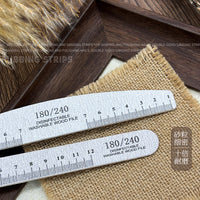 Professional Nail File Emery Board with Scale for Manicure Pedicure