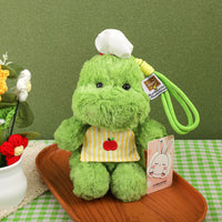 Dinosaur Plush Toy with Costume for Boys, Backpack Charm, Birthday Gift