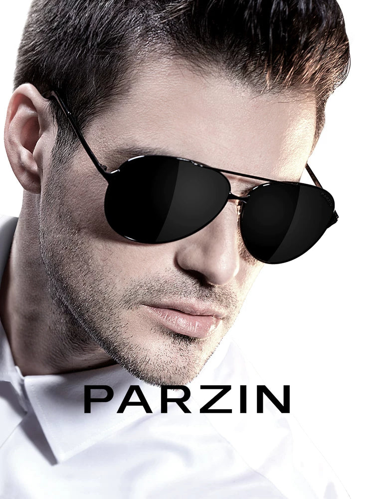PARZIN Men's Polarized Aviator Sunglasses for Driving Fishing UV Protection