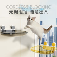 Cat Window Hammock Bed with Suction Cups for Sunbathing, All Seasons Balcony Cat Nest