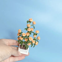 Miniature Climbing Rose Dollhouse Plant Decoration