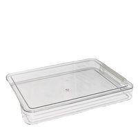 Large Capacity Transparent Plastic Document Storage Box for A4 Files, Certificates, and Papers