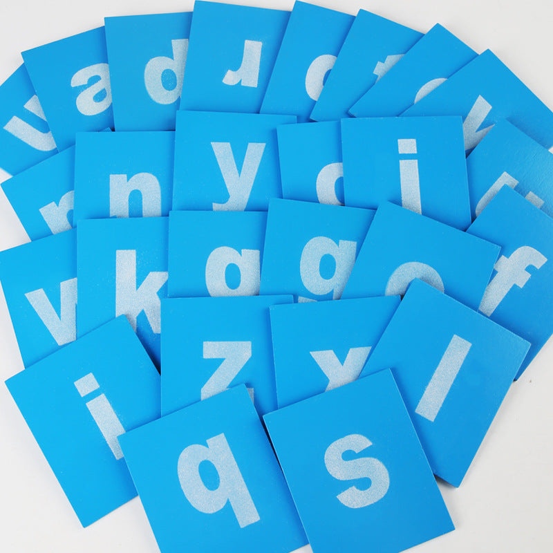 Montessori Sandpaper Alphabet Tracing Boards for Early Education