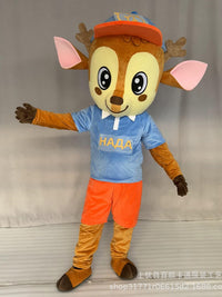 Christmas Reindeer Mascot Costume Adult Deer Inflatable Suit for Advertising Events