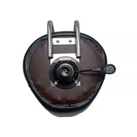 Adjustable Saddle Stool with Backrest and Wheels for Salon, Spa, and Dental Office