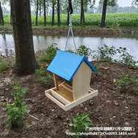 Outdoor Bird Feeder Hanging Wild Bird Feeder for Balcony Garden Yard Automatic Rainproof Seed Dispenser