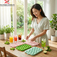 Silicone Ice Cube Tray, Reusable Mold for Ice Balls, Round Ice Cubes, and DIY Soap Making