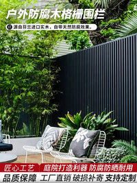 Outdoor Garden Privacy Screen Fence Wood Trellis Panel for Balcony Patio Deck
