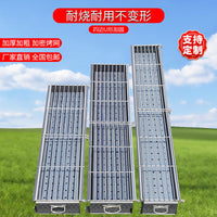 Portable Charcoal Grill for Home Outdoor BBQ, Commercial Folding Barbecue Rack for Patio and Stall Use