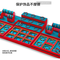 Traditional Style Jewelry Display Tray with Tiered Compartments for Beads, Bracelets and Collectibles