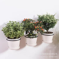 Wall-Mounted Planter Holder for Indoor Outdoor Potted Plants & Pet Bowls