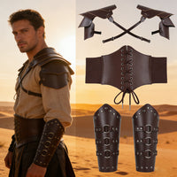 Medieval Gladiator Knight Pauldron Viking Costume Accessories for Men