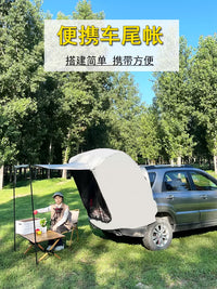 SUV/MPV Car Tailgate Tent for Camping, Portable, Sunshade, No-Build Quick Setup