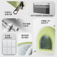 Cat Cooling Igloo Bed for Summer with Ice Crystal Packs