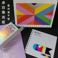 Ice White Pearlescent Digital Printing Quick Dry Cardstock for Documents and Crafts