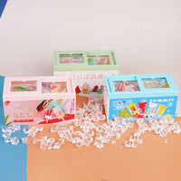 Miniature Supermarket Ice Cream Freezer Dollhouse Accessory for Kids