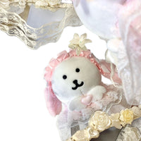 Doll Clothes Set for 10-13cm Cotton Dolls, Lace Tutu Skirt with Headband, Lolita Style