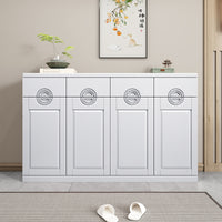 Solid Wood Entryway Cabinet High-End Chinese Style Living Room Multi-functional Shoe Cabinet