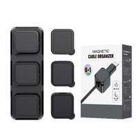 Magnetic Cable Organizer Clips for Desk and Wall Mounting