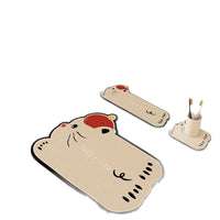 Cartoon Diatomaceous Earth Faucet Absorbent Mat for Kitchen and Bathroom Countertops