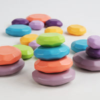 Rainbow Pebble Stacking Stones Sensory Training Balance Game Toy