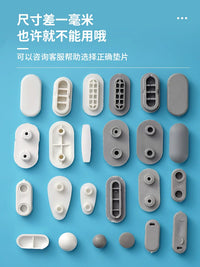 Toilet Seat Bumper Kit - Universal Replacement Cushions for Old-Style & Smart Toilet Lids