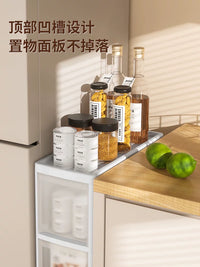 Slim Drawer Storage Cabinet with Wheels for Kitchen and Home, Narrow Gap Organizer
