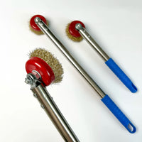 Long Handle Steel Wire Brush for Heavy Duty Cleaning, Rust Removal, and Grill Cleaning