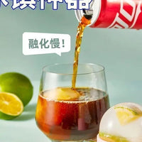 2-in-1 Large Round Ice Ball Maker Mold for Home & Dorm, Quick Freeze Silicone Ice Cube Tray