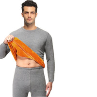 Men's Thermal Underwear Set Fleece Lined Warm Base Layer for Winter