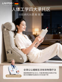 Pregnancy Wedge Pillow for Acid Reflux, Back Support, and Reading in Bed
