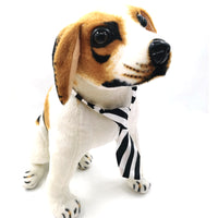 Pet Striped Tie Collar Accessory for Cats and Dogs