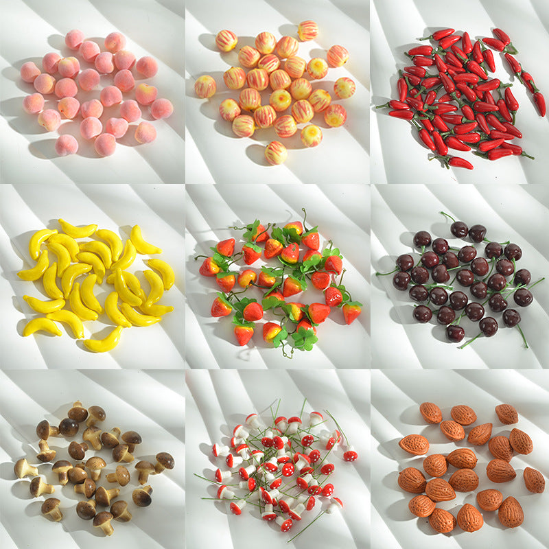 Mini Artificial Fruit Ornaments for Home Decor & Photography Props