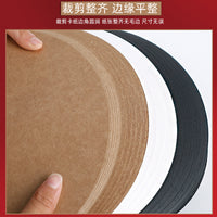 Round Colored Cardstock 200g Thick Art Paper for Students Kindergarten DIY Craft Material Hard Cardboard