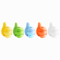 Thumb Hook Cable Organizer Wall-Mounted Adhesive Data Cable Holder
