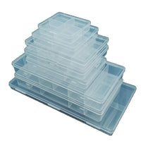 Multi-Grid Plastic Storage Box for Small Parts, Hardware, Jewelry, and Electronic Components