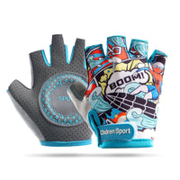 Kids' Half-Finger Breathable Anti-Slip Sports Gloves for Cycling, Training, and Outdoor Activities