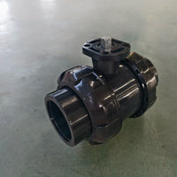 Agricultural UPVC Electric Ball Valve, Acid/Alkali Resistant PPH Plastic High-Pressure Union Valve
