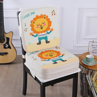 Kids Booster Seat Cushion for Dining Chairs, Portable and Breathable Cartoon Design