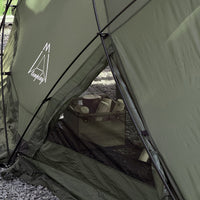Outdoor Spherical Glamping Tent with Mosquito Net and Sunshade, Portable Folding All-Season Camping Shelter